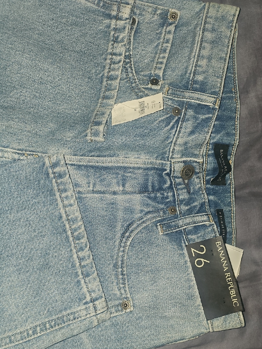 Banana Republic Light Blue High-Rise Straight Jeans